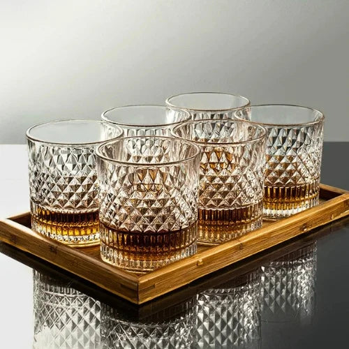 Set van 6 Kristallen Degustatieglazen